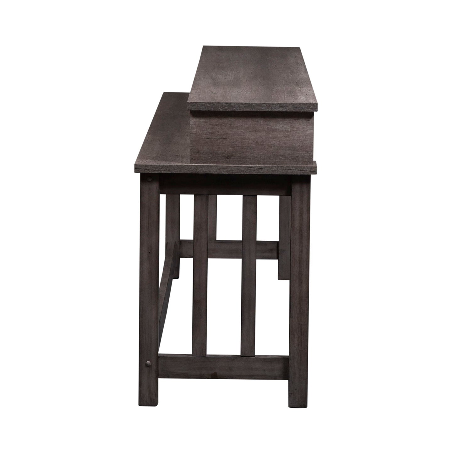 Tanners Creek - Console Bar Table - Dark Gray - Hornell Furniture Outlet