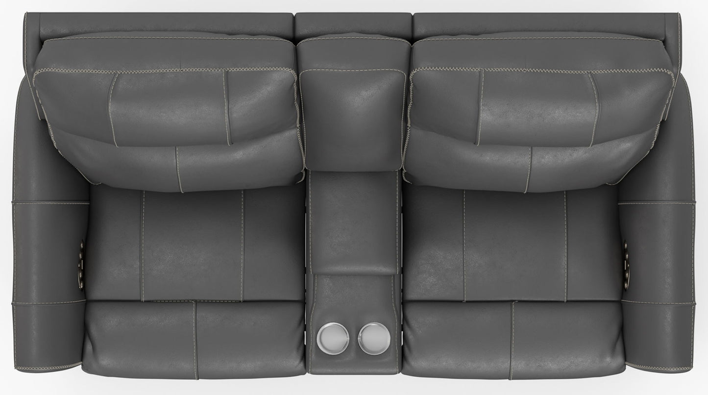 Fredda - Power Recliner Console Loveseat - Hornell Furniture Outlet