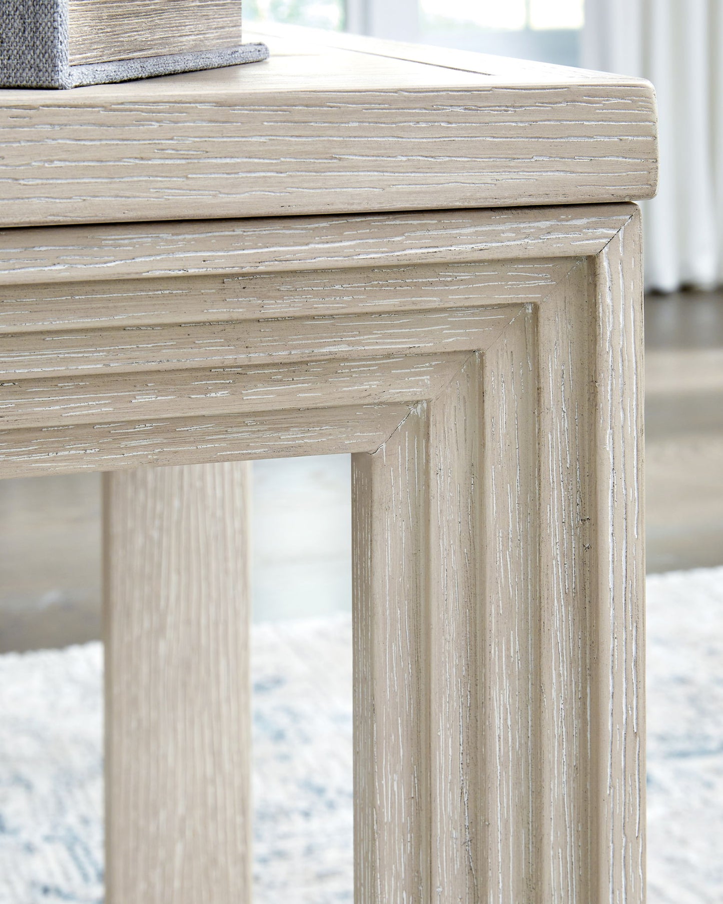 Marxhart - Bisque - Square End Table - Hornell Furniture Outlet