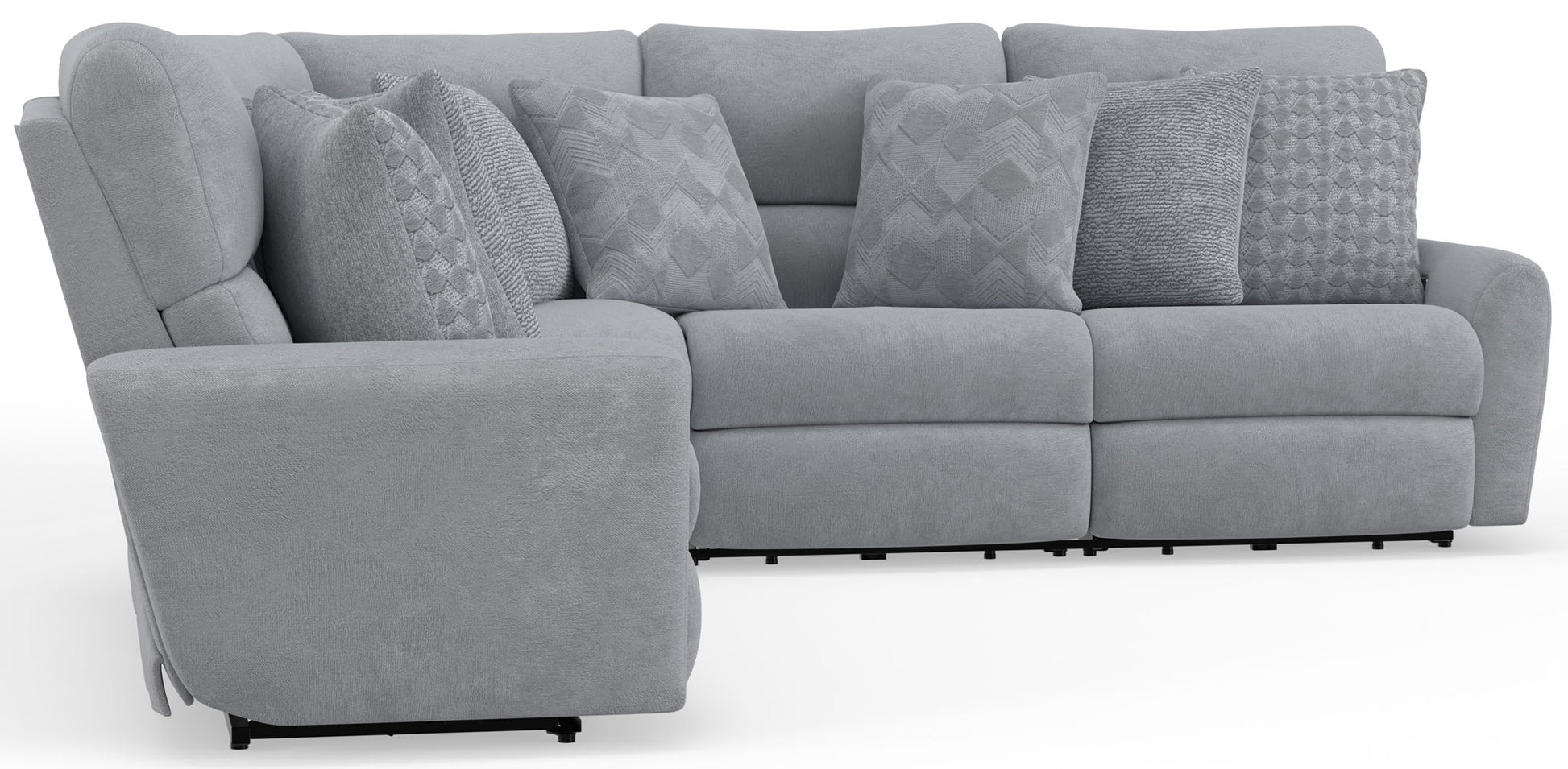 Majesty - Deep Seating Power Reclining Sectional - Hornell Furniture Outlet