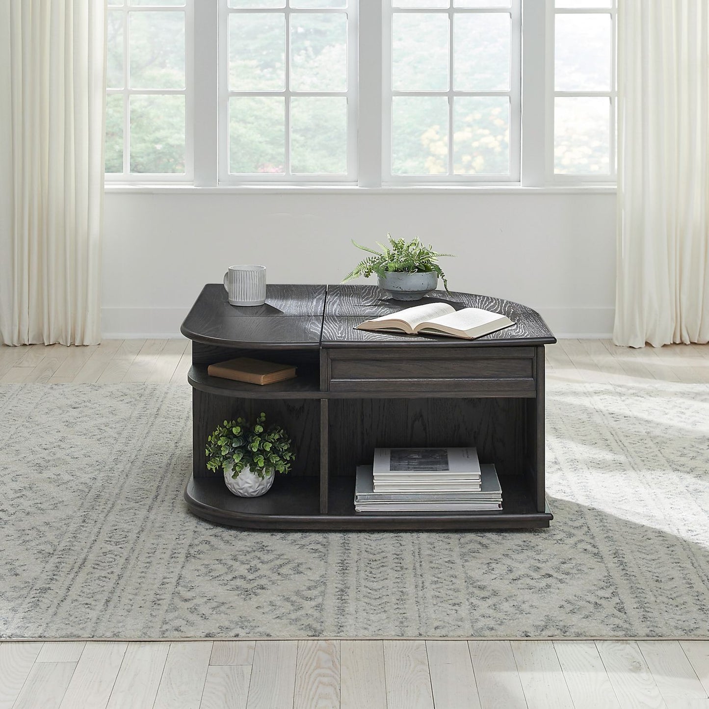 Wallace - Cocktail Table - Brown - Hornell Furniture Outlet