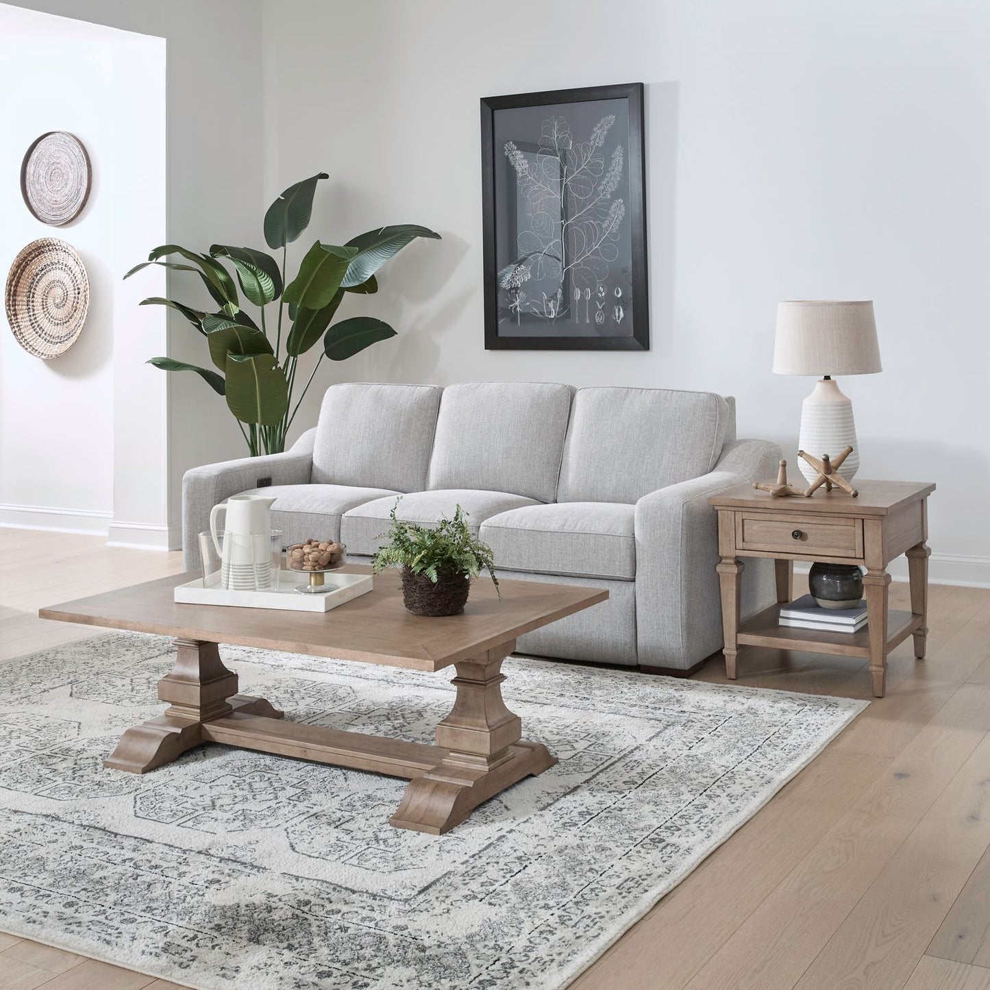 Haven Hills - 3 Piece Table Set - Camel Beige - Hornell Furniture Outlet