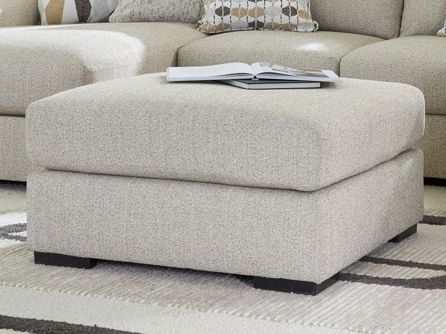 LaureLGrove - Pebble - Oversized Accent Ottoman - Hornell Furniture Outlet