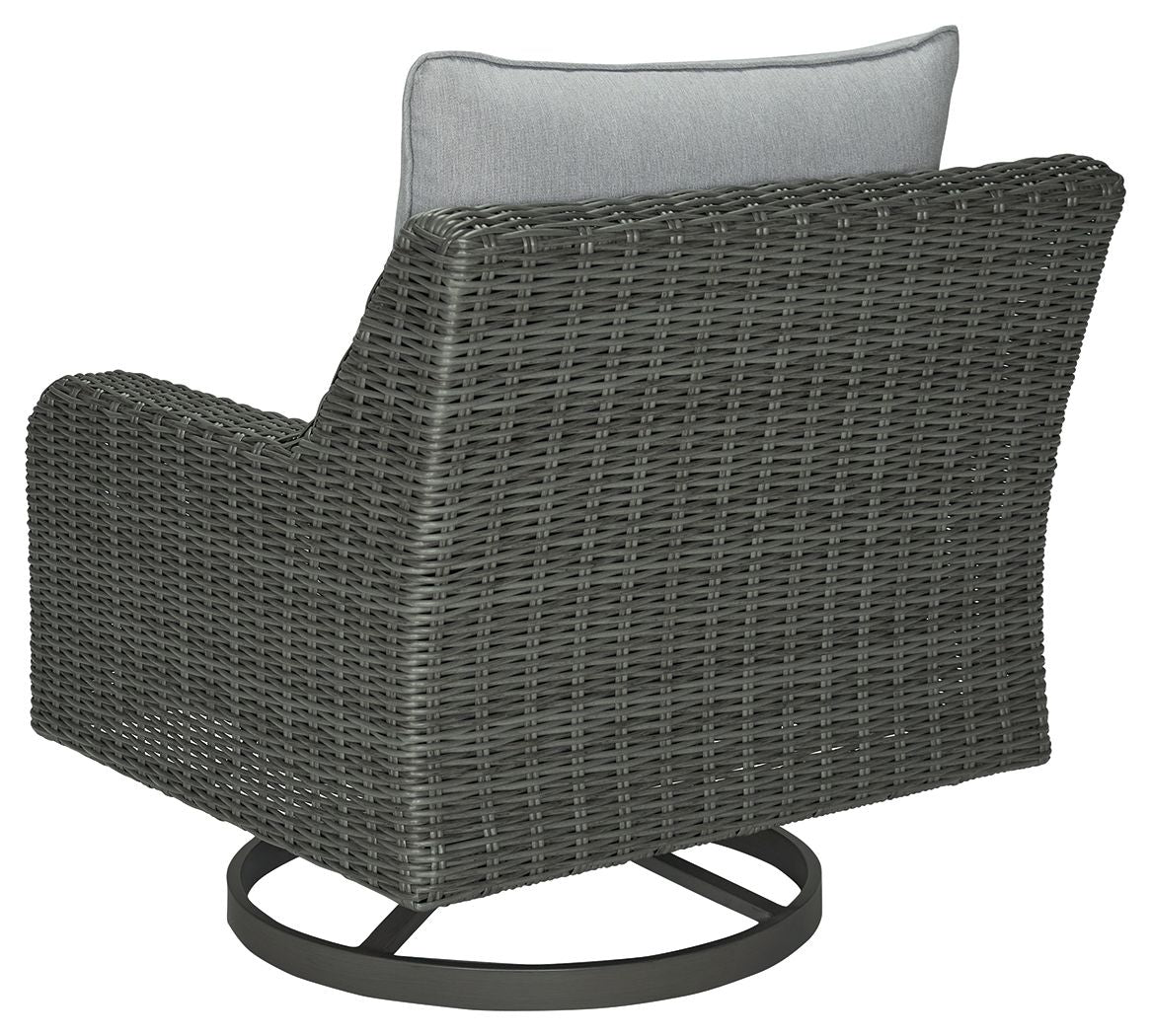Elite Park - Gray - Swivel Lounge w/ Cushion - Hornell Furniture Outlet