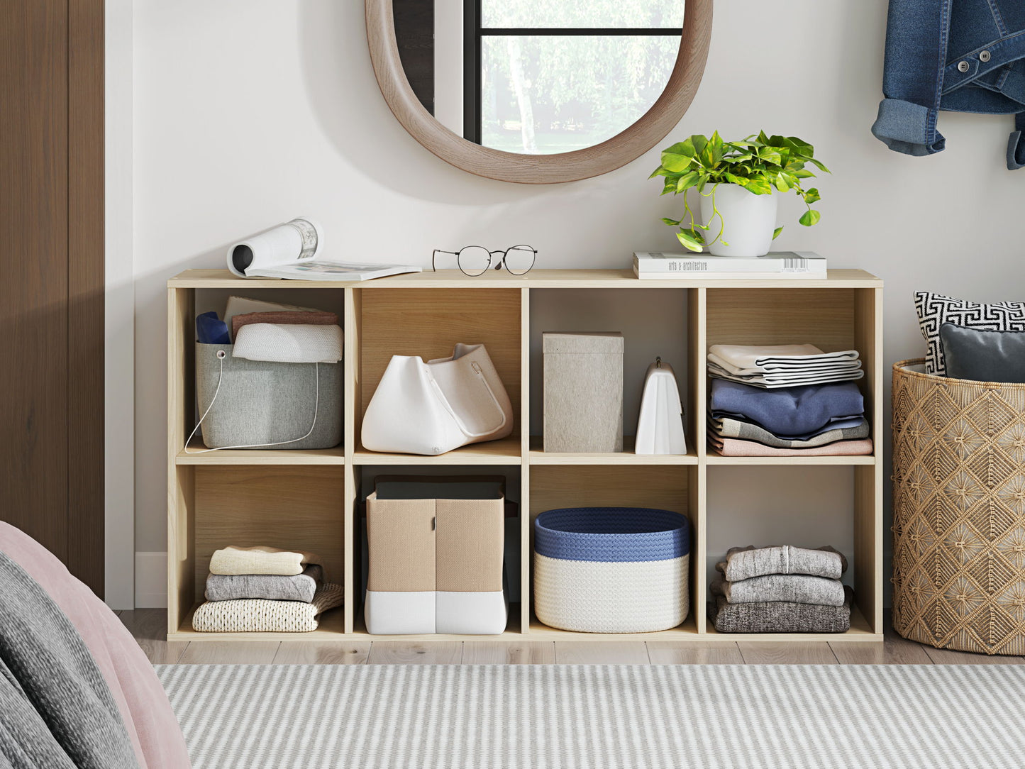 Piperton - Cube Organizer - Wood - Hornell Furniture Outlet