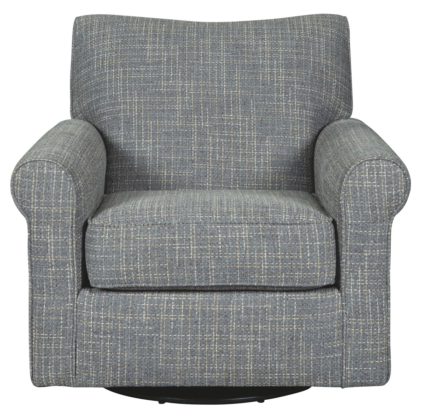 Renley - Ash - Swivel Glider Accent Chair - Hornell Furniture Outlet