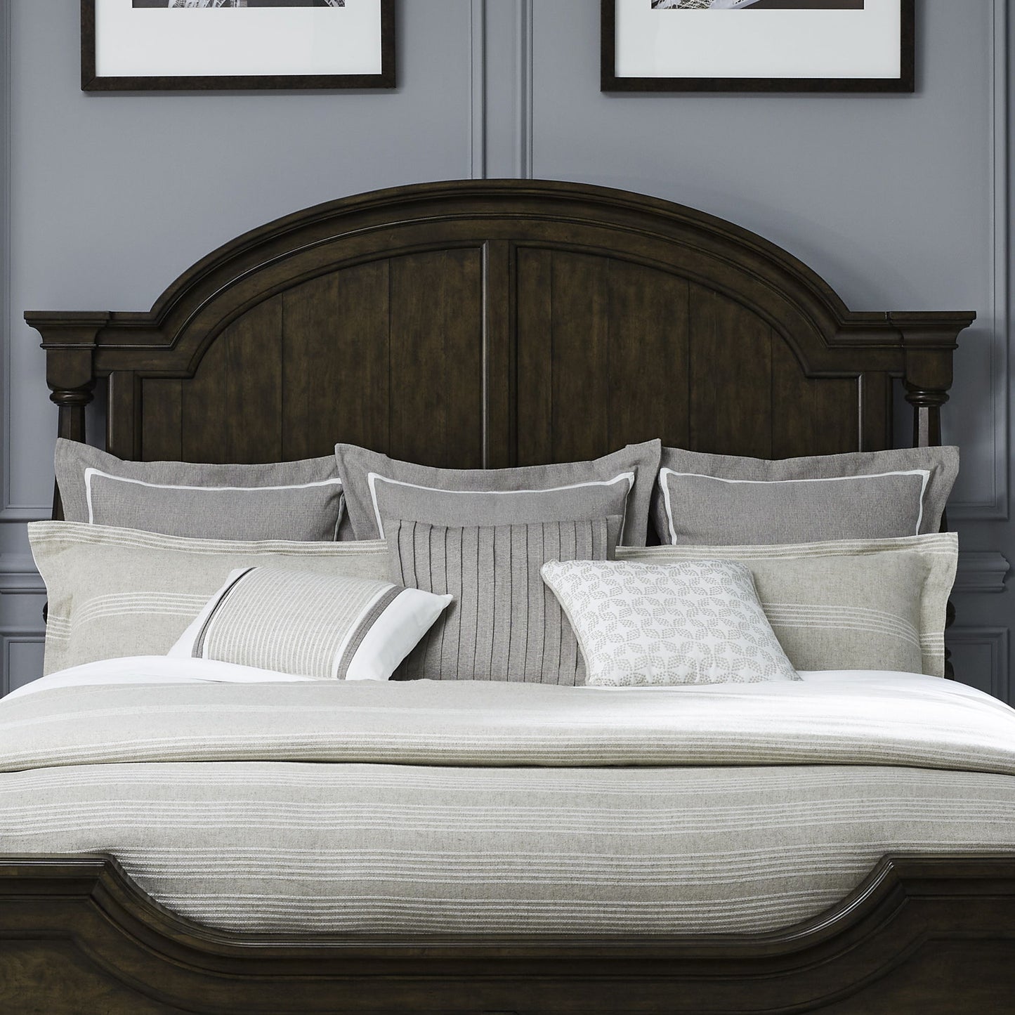 Arden Road - Arched Poster Headboard - Hornell Furniture Outlet