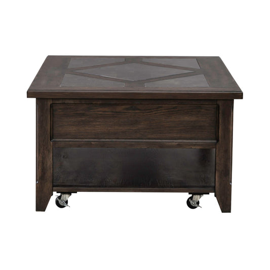 Paradise Valley - Rectangular Cocktail Table - Dark Brown - Hornell Furniture Outlet