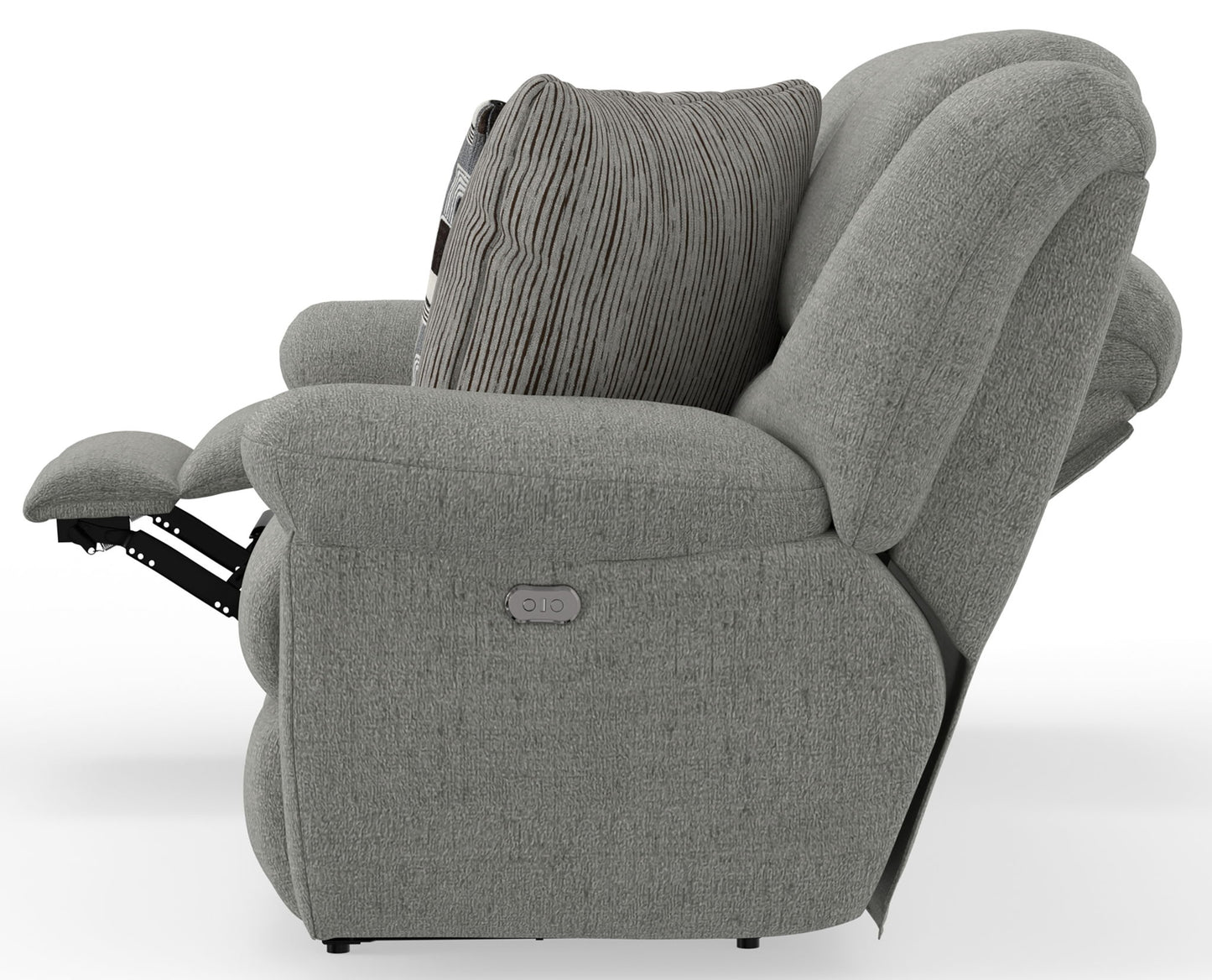 Trifecta - Sofa With 3 Recliners and Drop Down Table - Hornell Furniture Outlet