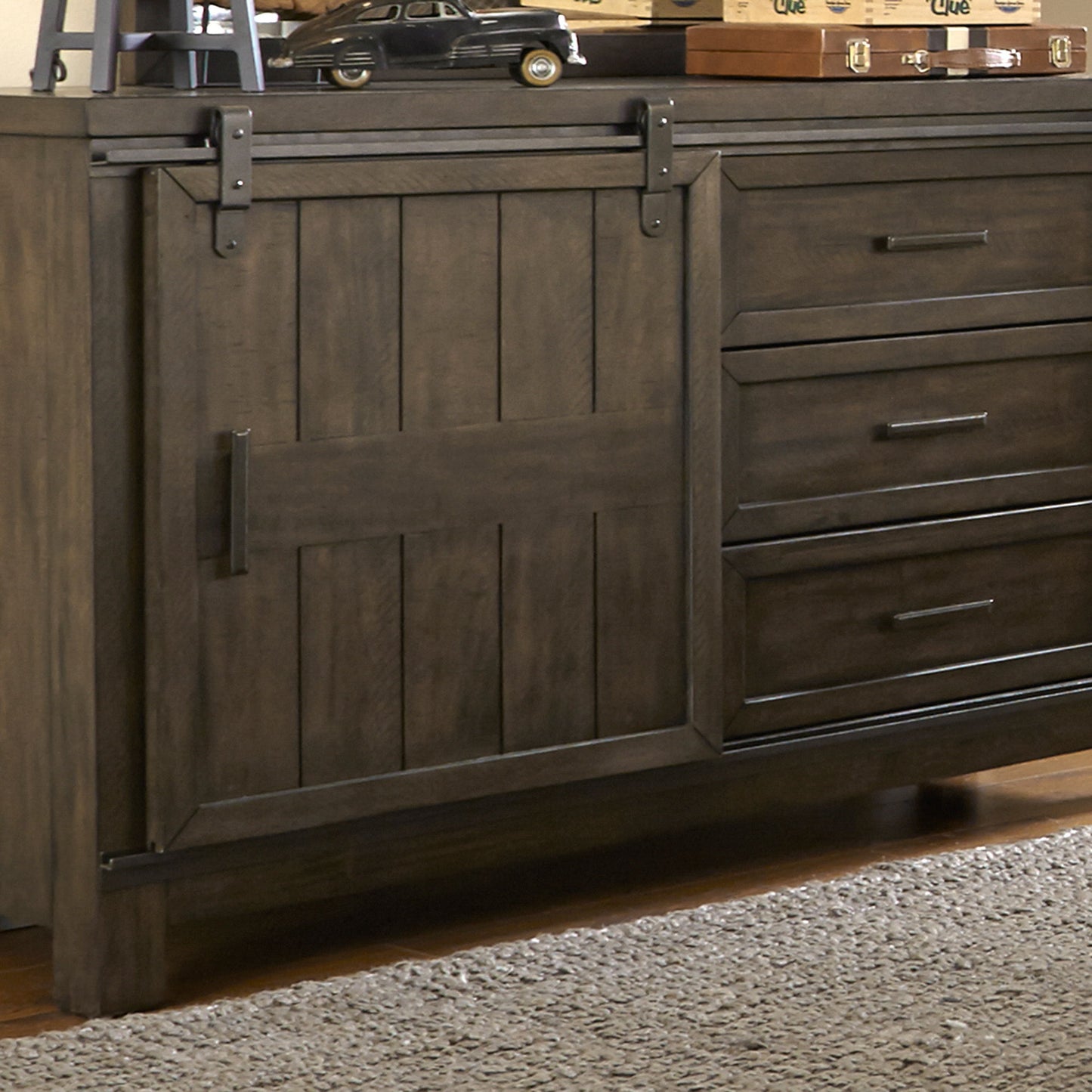 Thornwood Hills - Panel Bed, Dresser & Mirror - Hornell Furniture Outlet