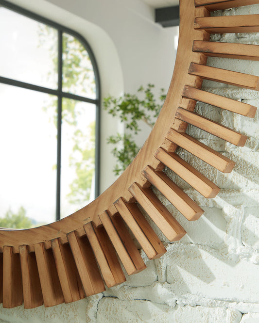 Tedwell - Brown - Accent Mirror - Hornell Furniture Outlet