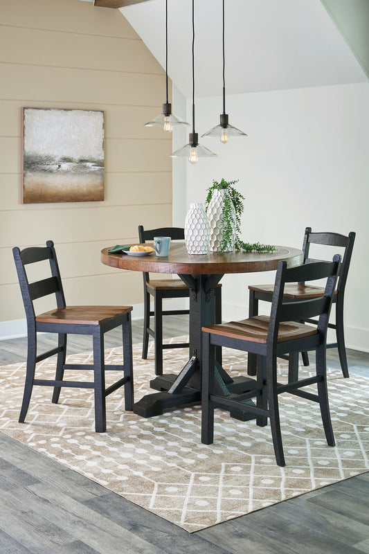 Valebeck - Counter Height Dining Room Set - Hornell Furniture Outlet