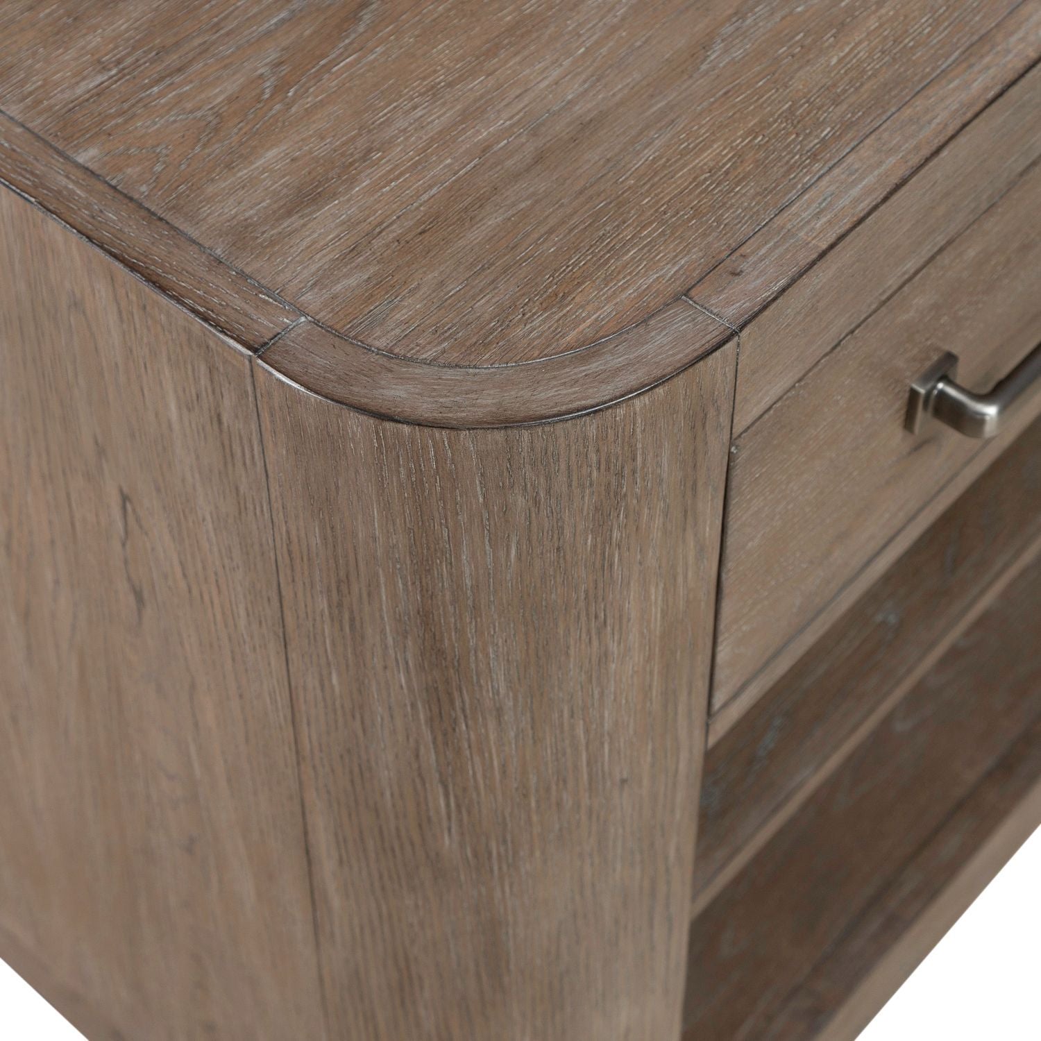 South Bend - Open Nightstand With Charging Station - Brown - Hornell Furniture Outlet