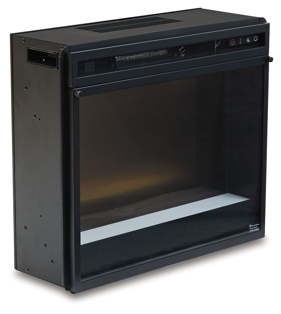 Entertainment Accessories - Black - Fireplace Insert Glass/Stone - Hornell Furniture Outlet