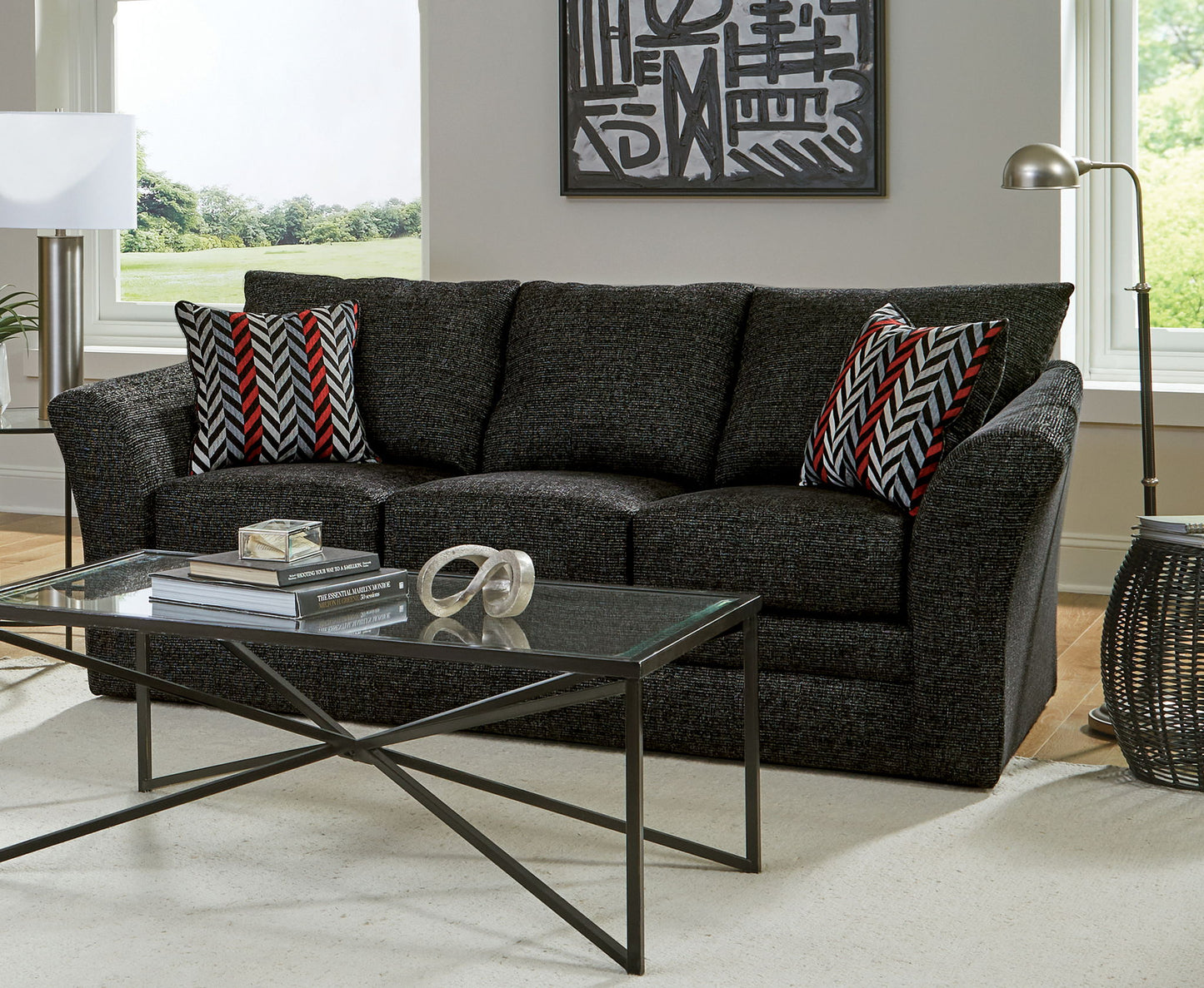 Varner - Sofa - Ebony - Hornell Furniture Outlet