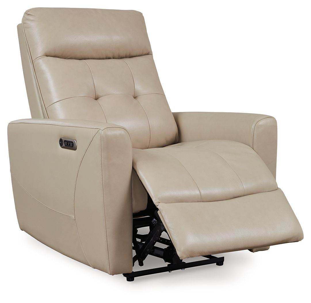 Pisgham - Power Recliner With Adj Headrest - Hornell Furniture Outlet