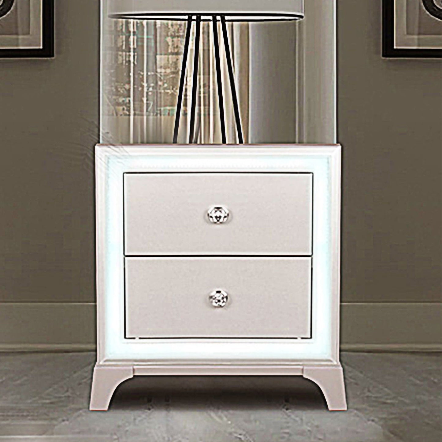 Cassie - Nightstand - Off - White - Hornell Furniture Outlet