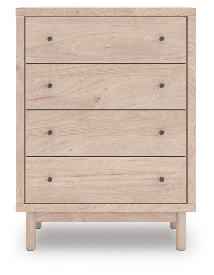 Arloster - Tan - Four Drawer Chest - Hornell Furniture Outlet