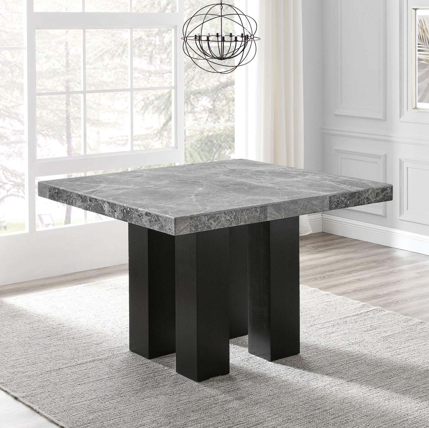 Camila - Square Counter Dining Set - Gray Top - Hornell Furniture Outlet