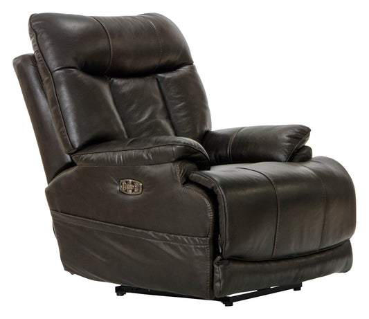 Naples - Power Headrest With Lumbar Power Lay Flat Recliner - Hornell Furniture Outlet