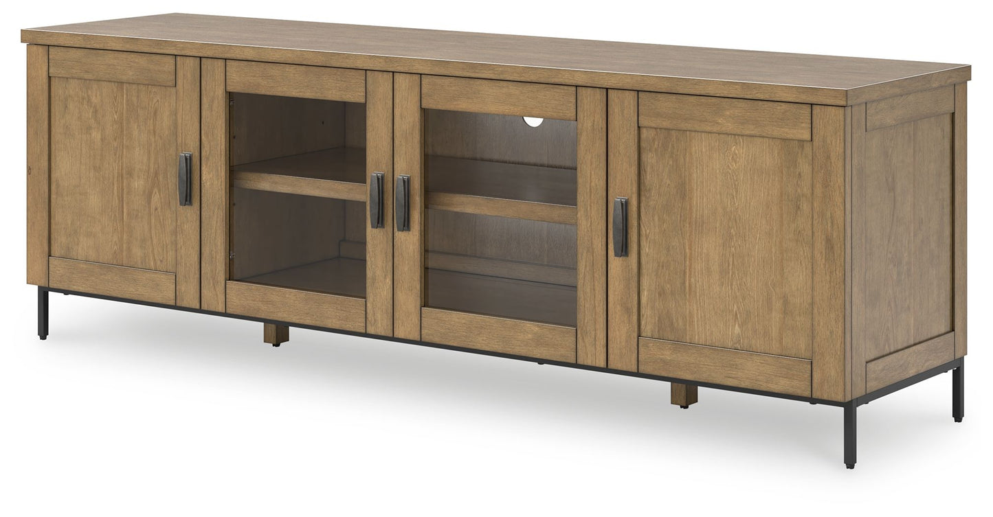 Torlanta - Brown - Extra Large TV Stand - Hornell Furniture Outlet