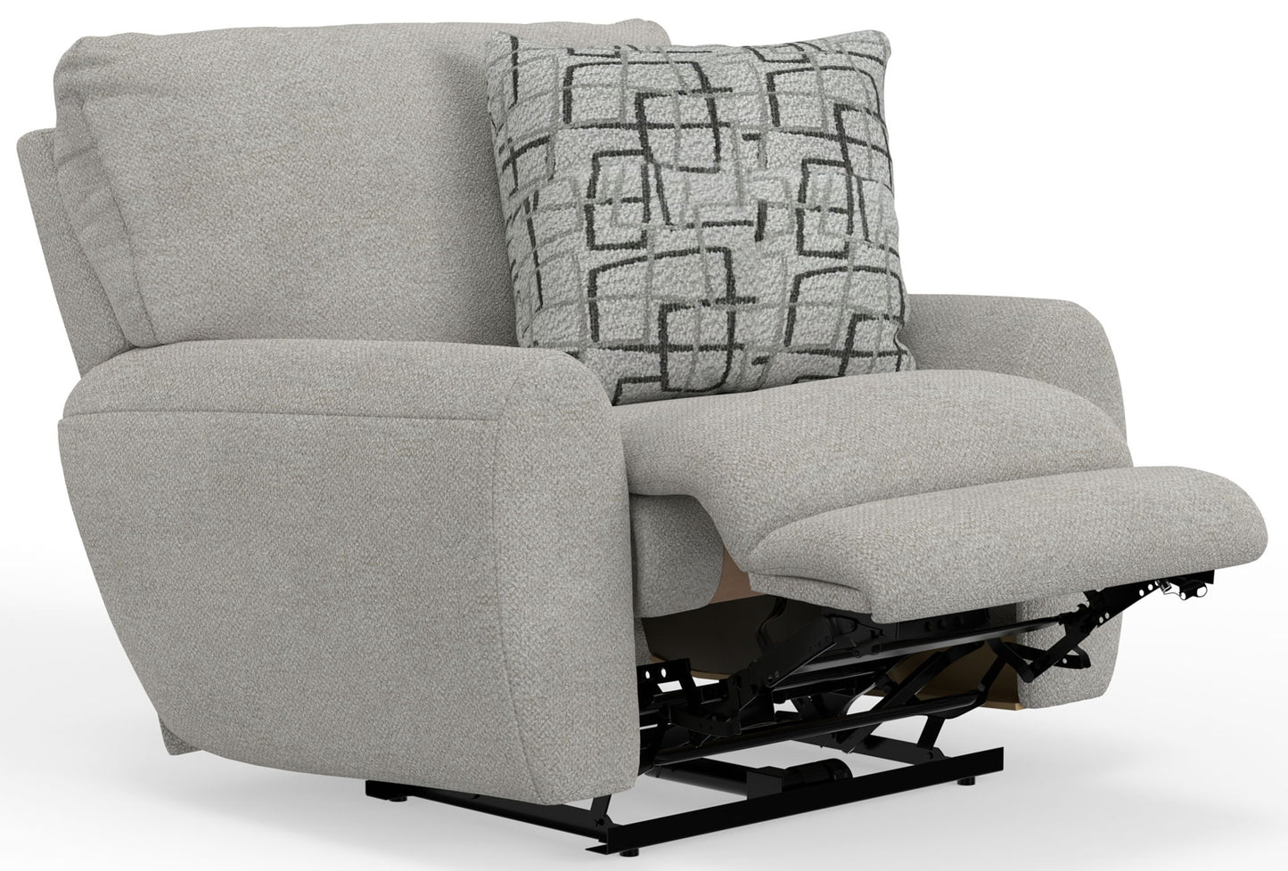 Maxwell - Power Deep Seat Lay Flat Recliner - Hornell Furniture Outlet