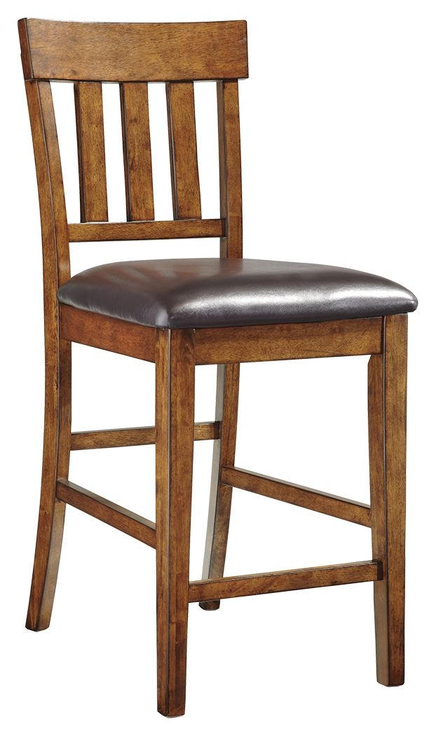 Ralene - Medium Brown - Upholstered Barstool (Set of 2) - Hornell Furniture Outlet