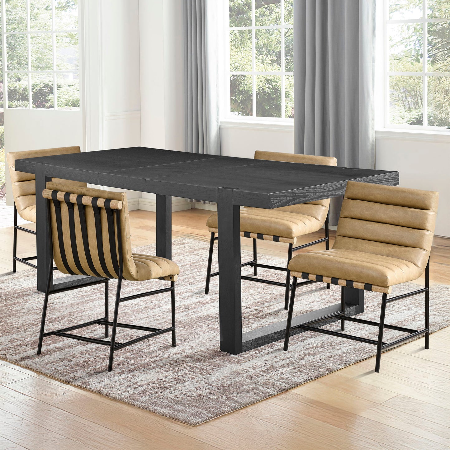 Yves - Dining Table And 4 Nicco Chairs - Hornell Furniture Outlet