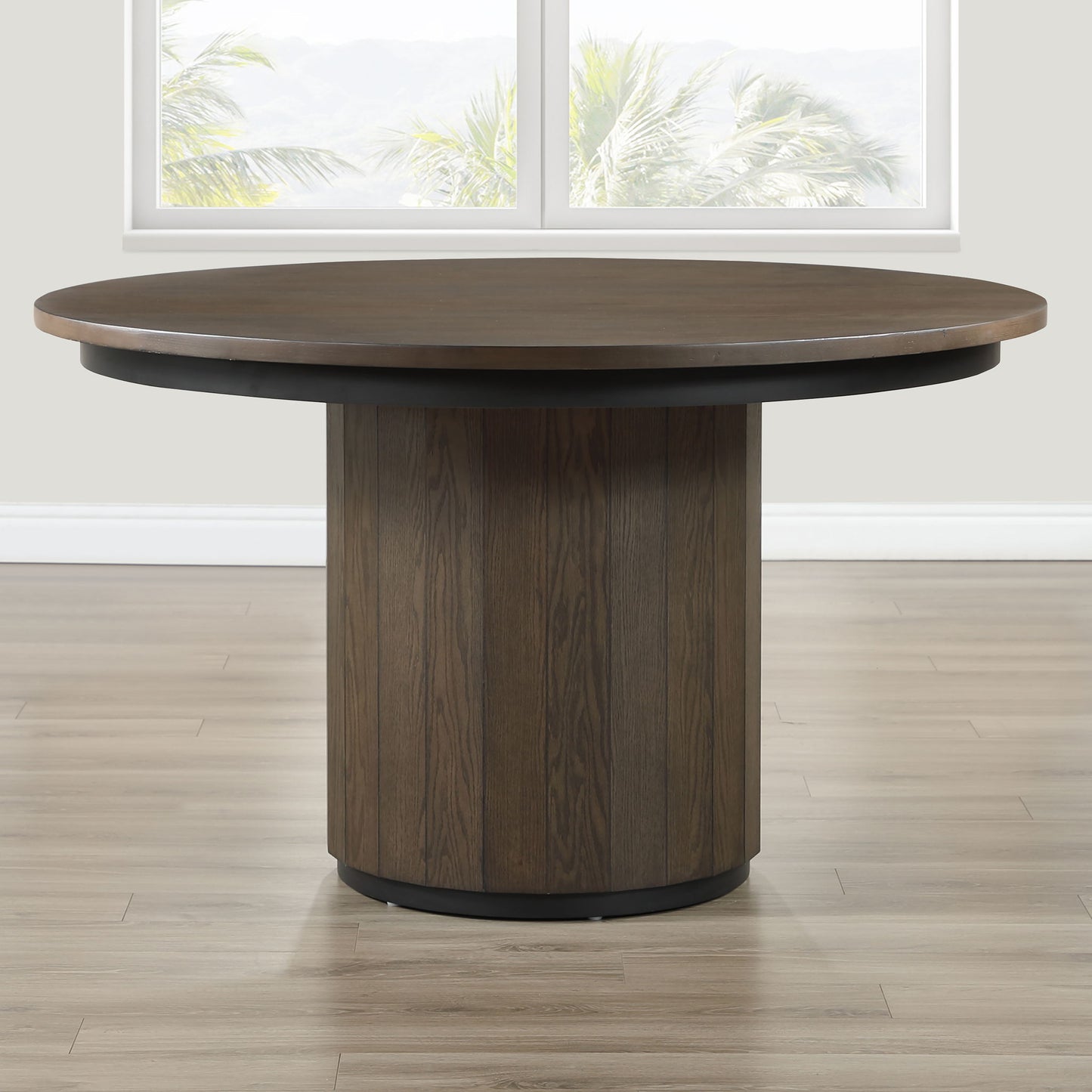 Burlington - Round Dining Table - Brown - Hornell Furniture Outlet