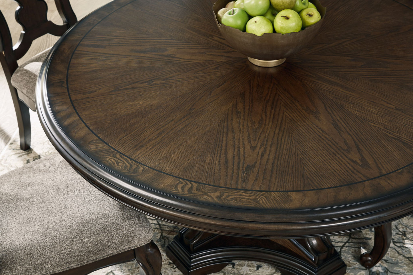 Maylee - Dark Brown - Dining Table - Hornell Furniture Outlet