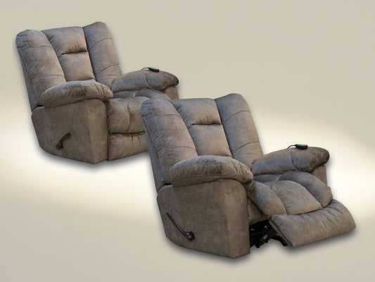 Manfred - Rocker Recliner With Heat & Massage - Hornell Furniture Outlet
