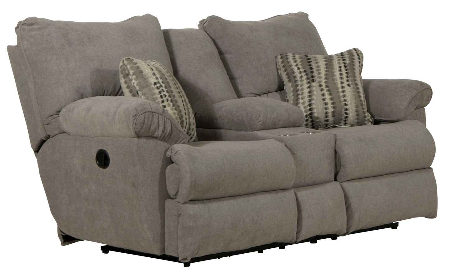 Sadler - Lay Flat Reclining Console Loveseat - Hornell Furniture Outlet