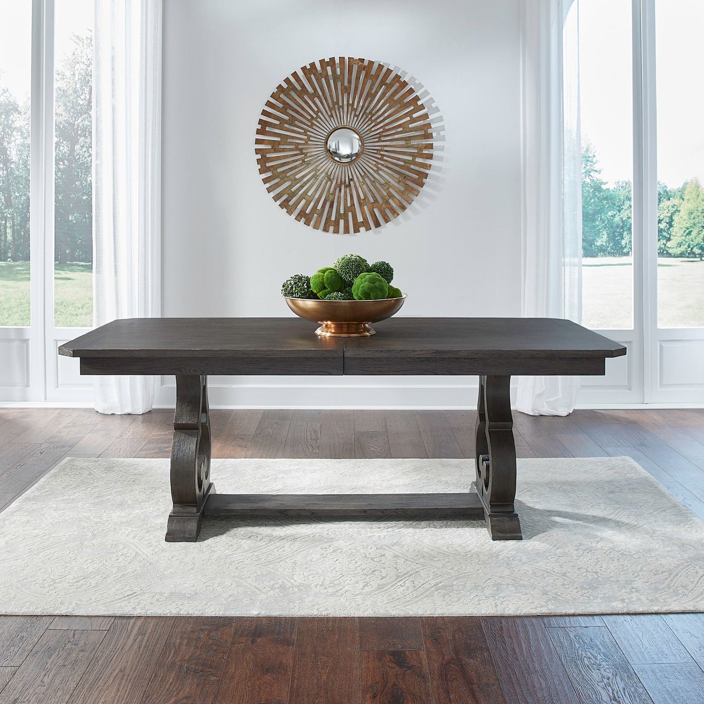 Grant Park - Trestle Table - Brown - Hornell Furniture Outlet