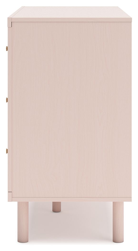 Wistenpine - Blush - Six Drawer Dresser - Hornell Furniture Outlet