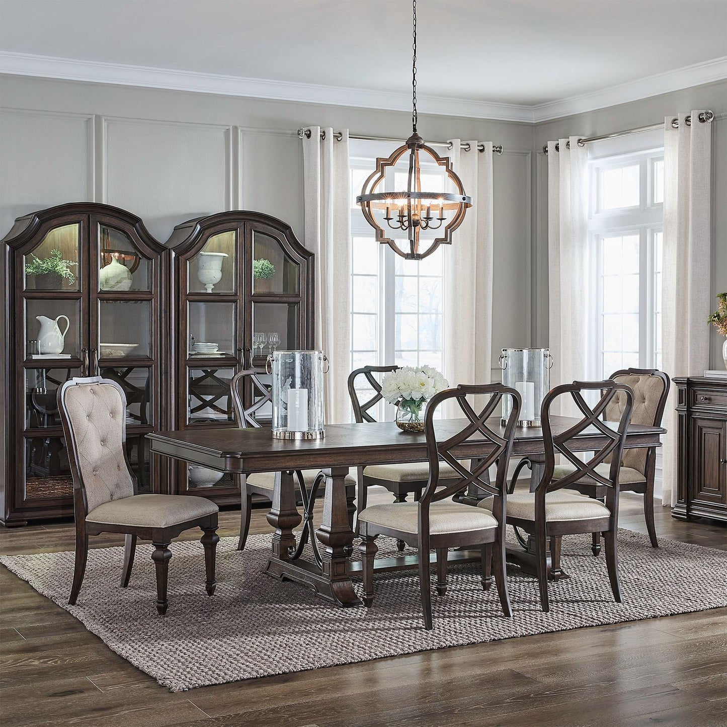 Provence Park - Trestle Table Set - Hornell Furniture Outlet