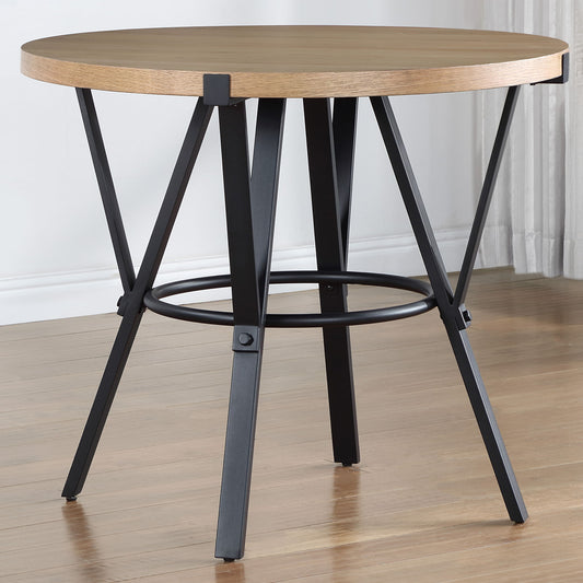 Magnolia - Round Counter Table - Black - Hornell Furniture Outlet
