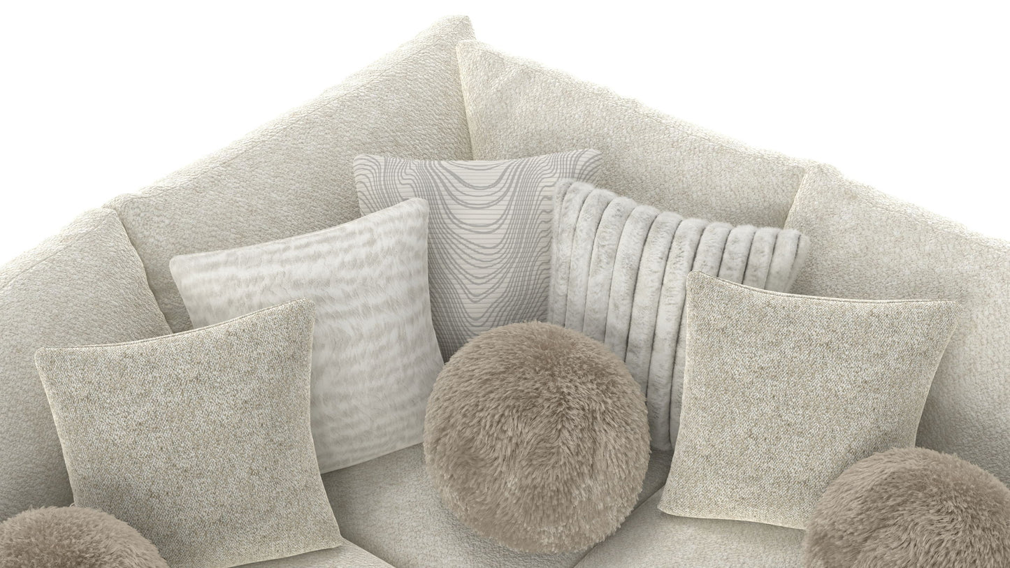 Ritzy - Modular Sofa And Included Cocktail Ottoman - Hornell Furniture Outlet