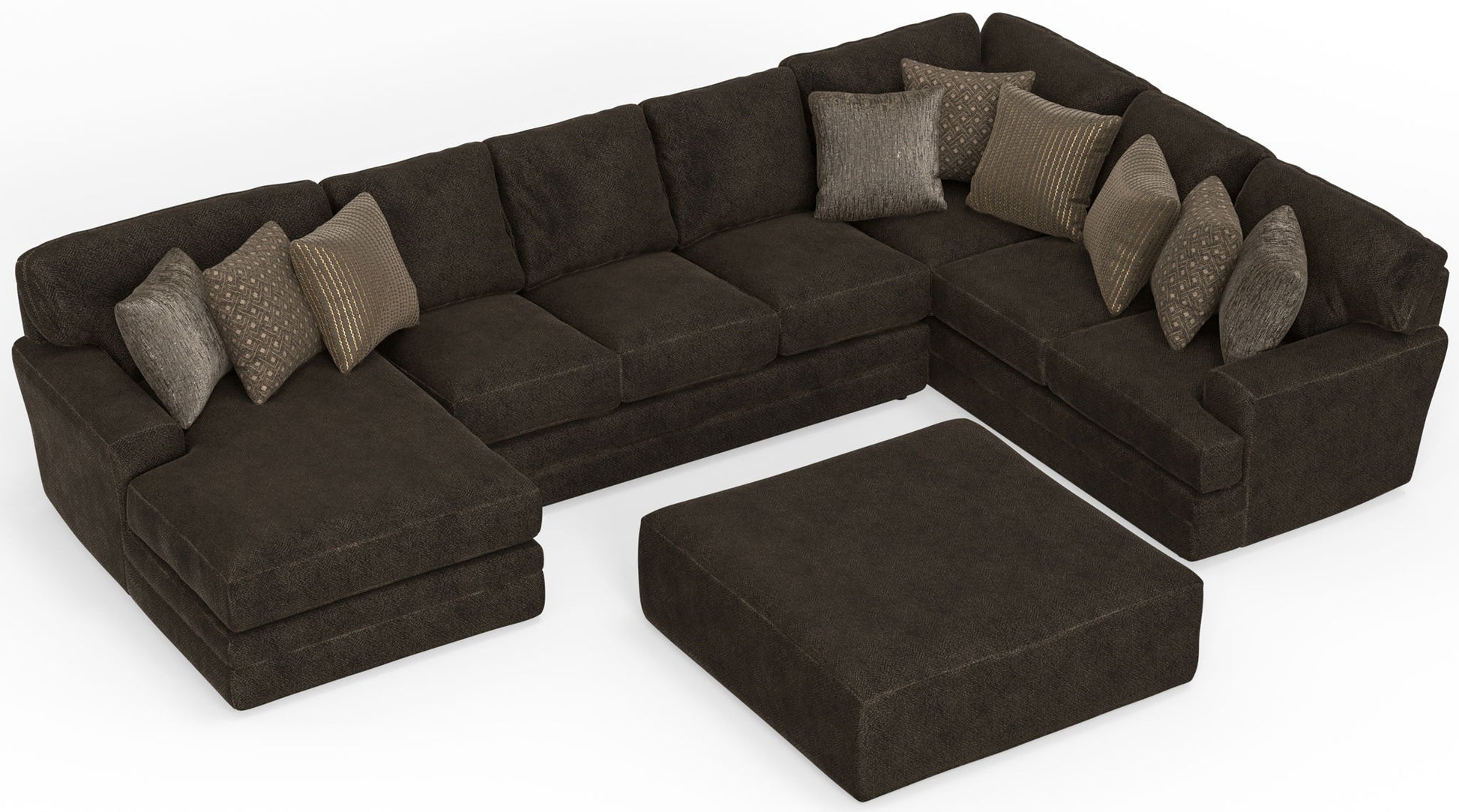 Mammoth - Sectional With Cocktail Ottoman - Hornell Furniture Outlet