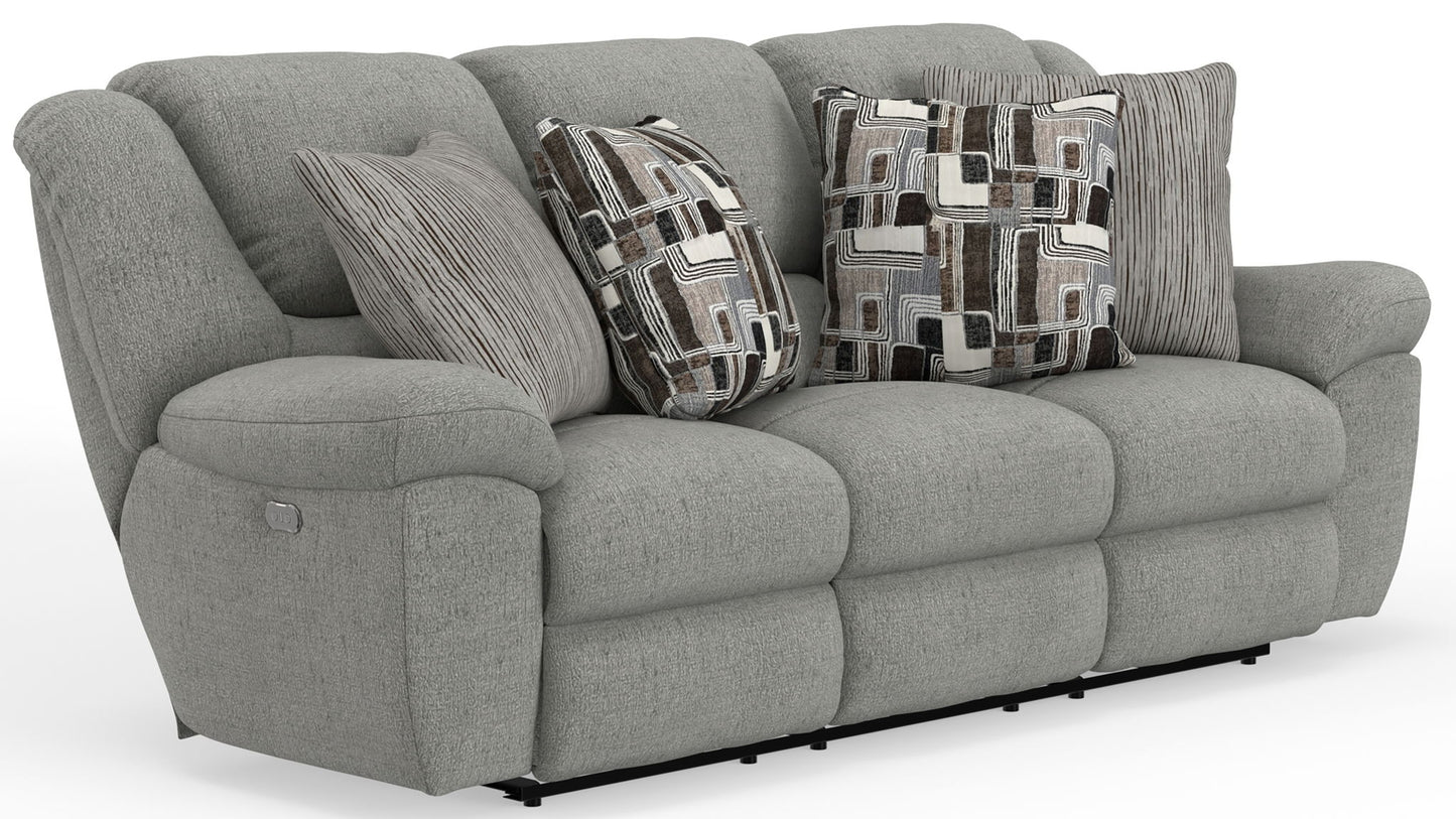 Trifecta - Sofa With 3 Recliners and Drop Down Table - Hornell Furniture Outlet
