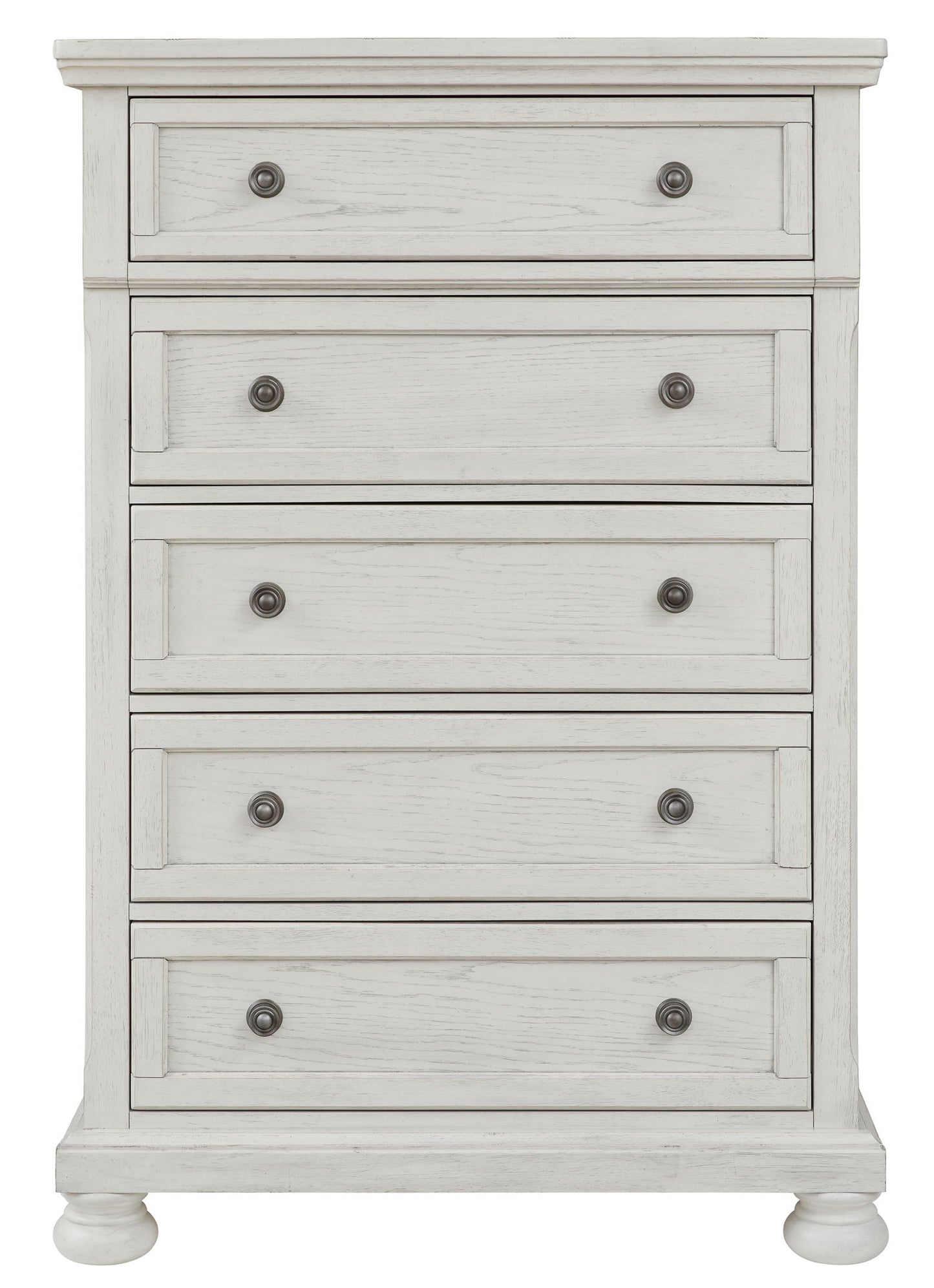 Robbinsdale - Antique White - Five Drawer Chest - Hornell Furniture Outlet