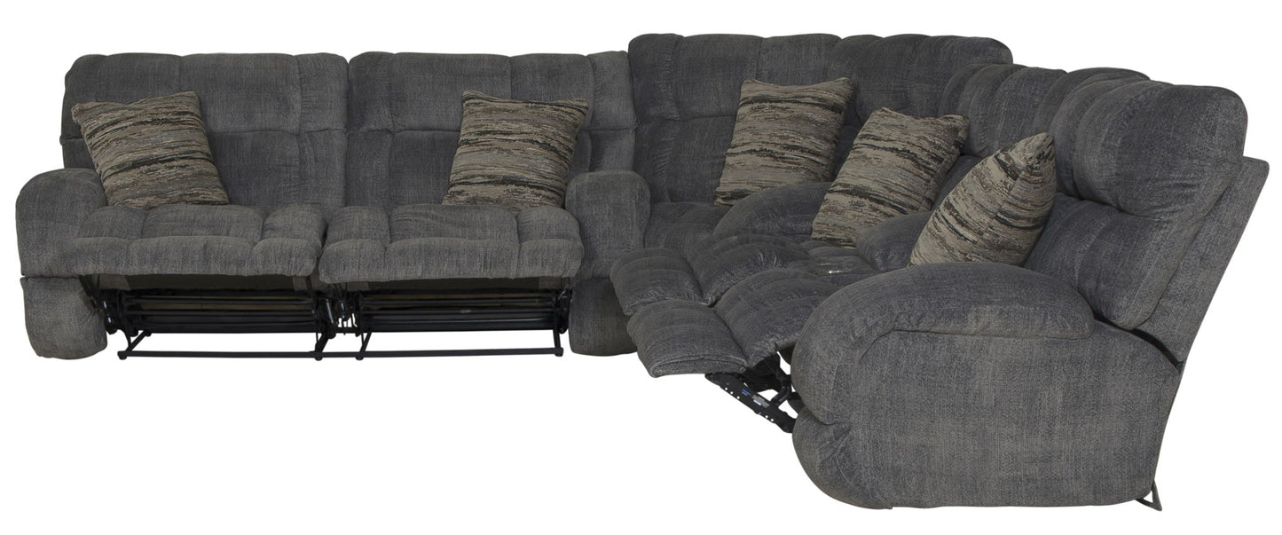 Ashland - Reclining Sectional With 4 Lay Flat Reclining Seats - Hornell Furniture Outlet