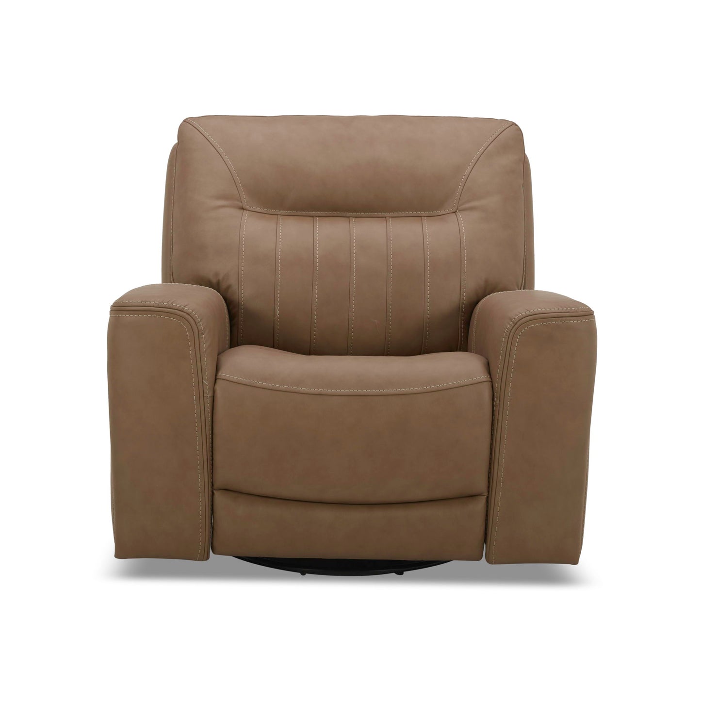 Bennett - Swivel Glider Recliner P2 - Butternut - Butternut Leather - Hornell Furniture Outlet