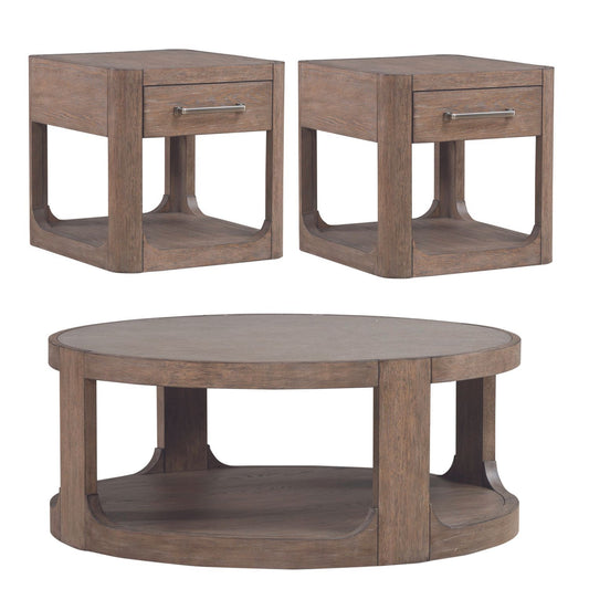 South Bend - Optional 3 Piece Set - Brown - Hornell Furniture Outlet