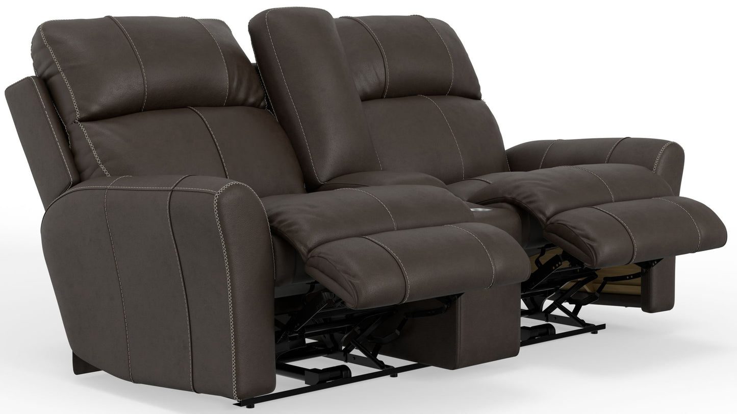 Fredda - Power Recliner Console Loveseat - Hornell Furniture Outlet