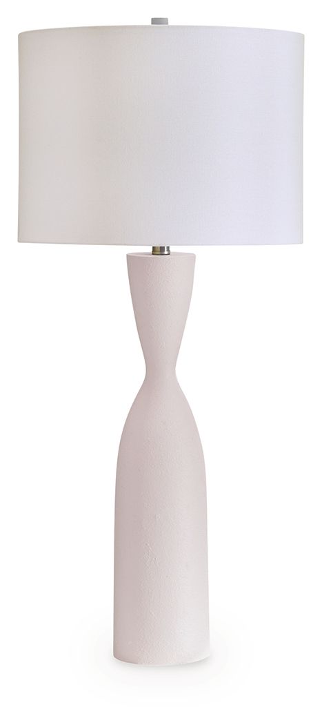 Davinford - White - Poly Table Lamp - Hornell Furniture Outlet