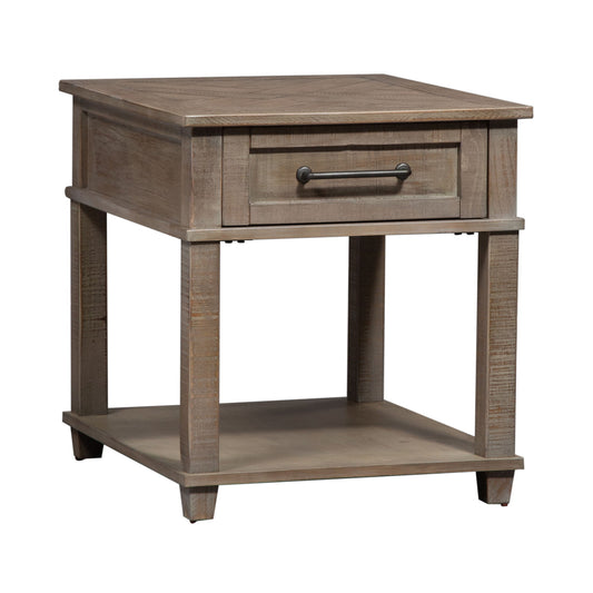 Parkland Falls - Rectangular End Table - Light Brown - Hornell Furniture Outlet