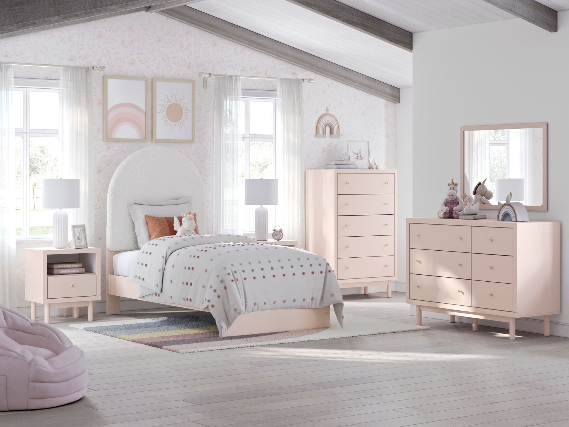 Wistenpine - Upholstered Panel Bedroom Set - Hornell Furniture Outlet