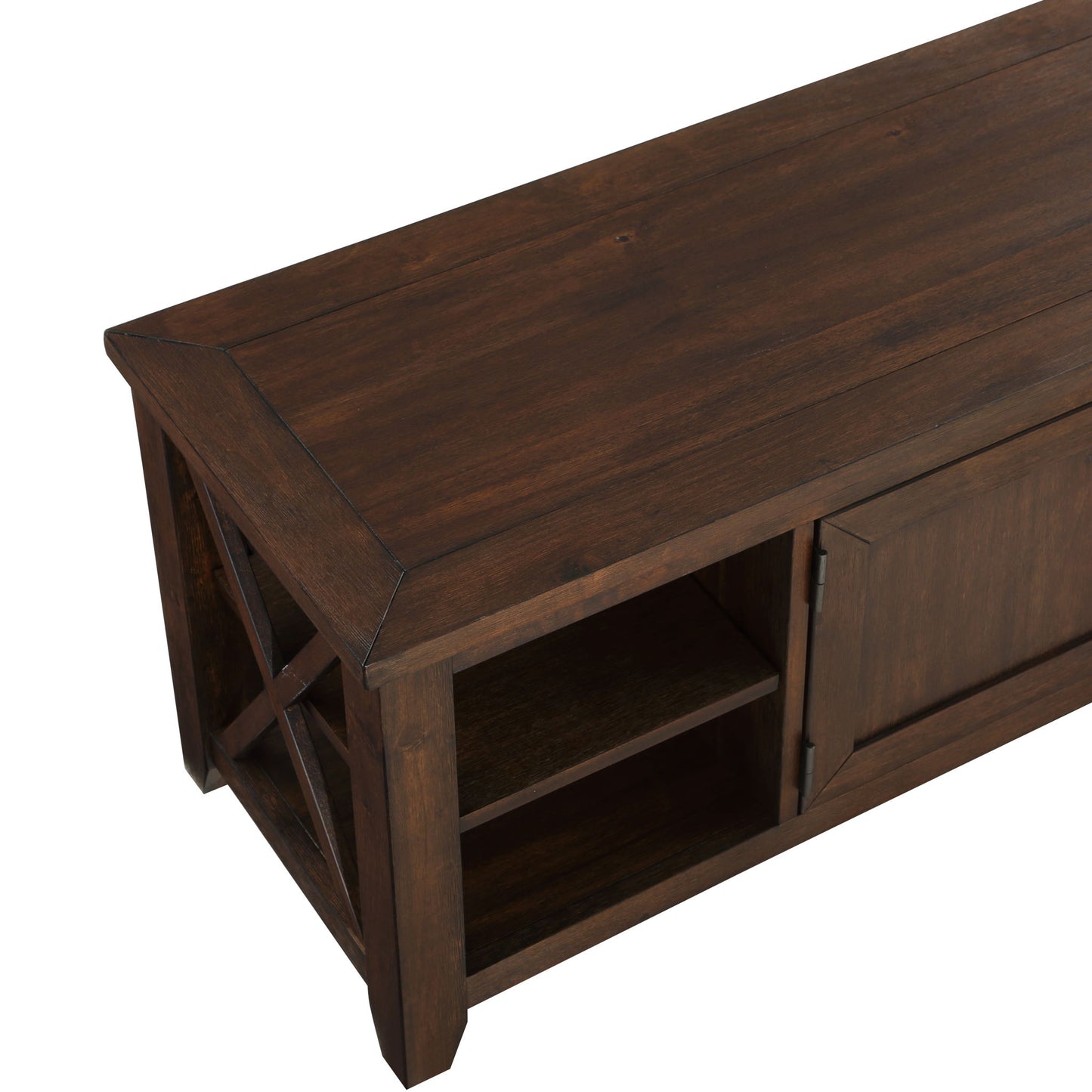 Lenka - Entertainment Stand, TV Stand - Brown - Hornell Furniture Outlet
