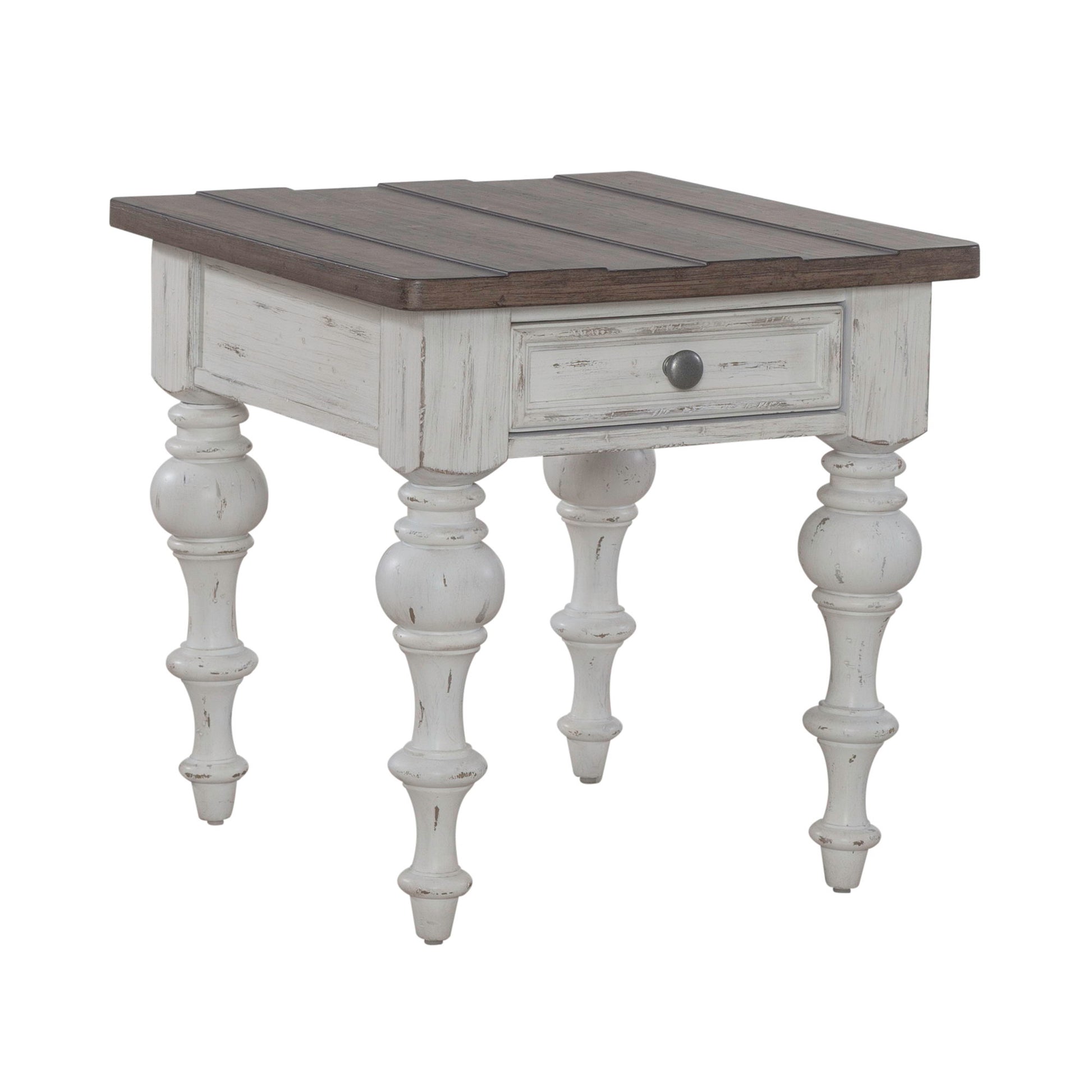 River Place - End Table - White - Hornell Furniture Outlet