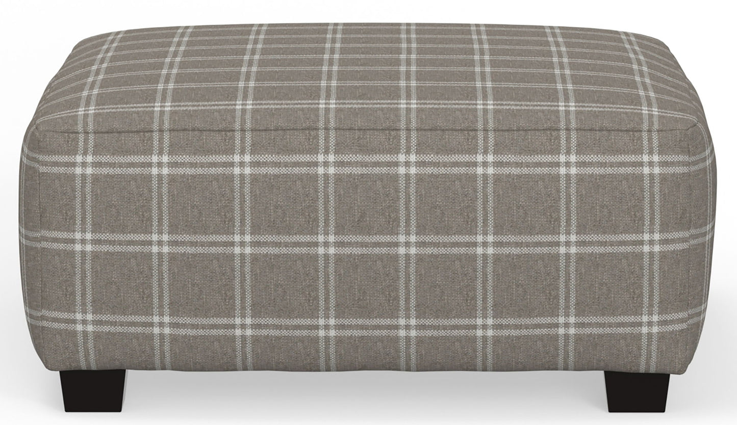 Magnolia - Cocktail Ottoman - Mink - Hornell Furniture Outlet